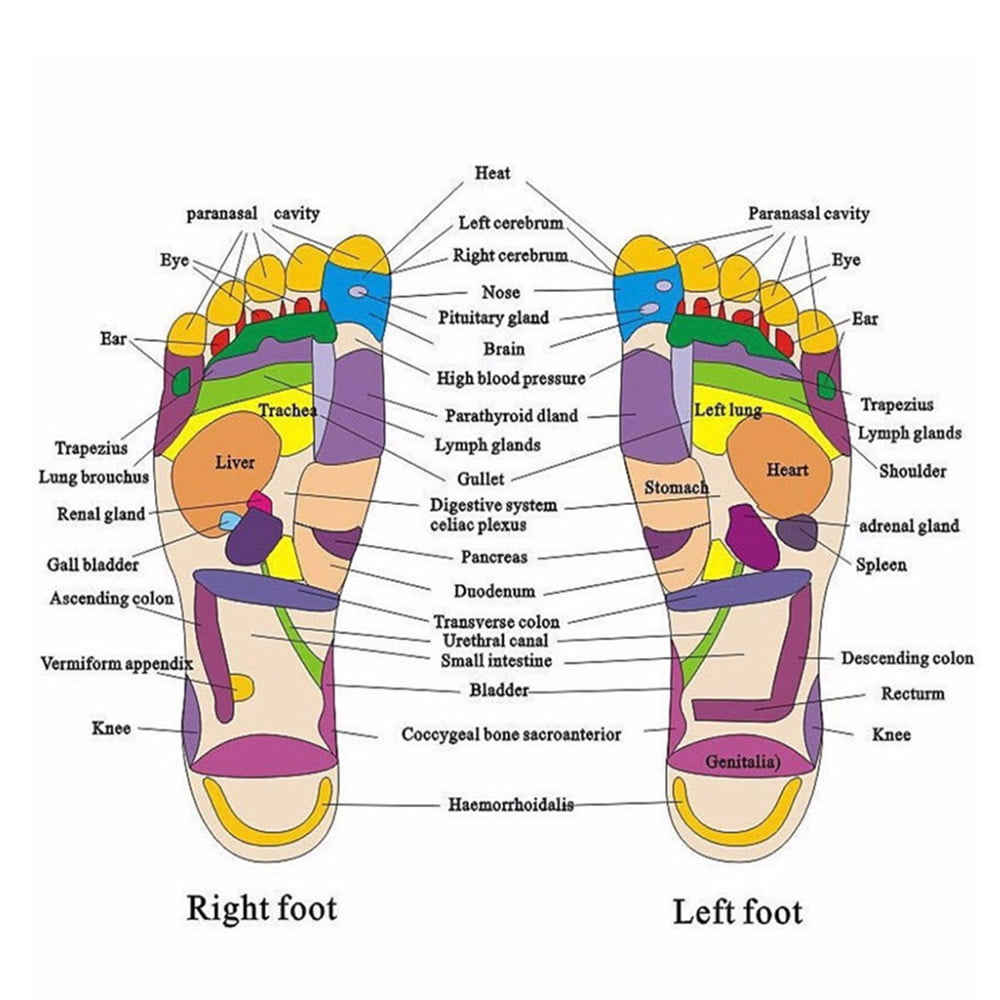 AASh Acupressure Massage Health Slippers Sandals Shoes Reflexology Foot Massager Acupoint Massage Red & Black Women Sizes UK 4 to UK 8