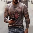 thumbnail image 1 of Camiseta de verano 2021 para hombre, camiseta de cuello redondo de estilo callejero para hombre, camiseta de manga corta con estampado de póker a la moda, camiseta con estampado de rayas de cebra Tan Jianjun unisex, 1 of 2