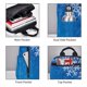 thumbnail image 3 of Fotbe Blue Christmas With Snowflakes Mochila Ligera para Hombres y Mujeres - Duradera y Resistente al Agua, Ideal para Escuela, Trabajo, Viajes y Uso Diario, 3 of 7