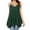 Womens Green Tank Tops, variant on HAPIMO Women's Summer Tank Tops Casual Swing Tunic Camis Vest Sleeveless Shirts for Girls Solid Color Print Tops Pleat Flowy Camisole V-Neck Blouse Discount Green M