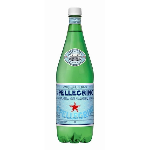 S. PELLEGRINO Sparkling Carbonated Water – 1 L Plastic Bottle