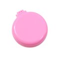 thumbnail image 2 of Pisexur Belleza Maquillaje Cepillo de pelo plegable romántico color macarrón con espejo, redondo, portátil, de bolsillo, mini peine masajeador, tamaño de viaje, para mujerepara mujeres y hombres, 2 of 2