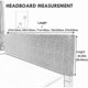thumbnail image 2 of Headboard Cover,headboard Protective Cover Dustproof Washable Headboard Cover Full Pack 360 Blue 180cm Suitable For Headboard 170-190cm - G, 2 of 5