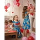 thumbnail image 5 of Vestido para Niñas PATPAT Boho Floral con Volantes y Cinturón Azul Marino 9-10 Años, 5 of 9