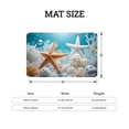 thumbnail image 4 of FJPT Non Slip Flannel Floor Mat Kitchen Mat With Starfish And Coral Design For Bathroom Kitchen Bedroom Decor 31.5x19.7 inch, 4 of 5