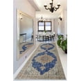 thumbnail image 4 of Navy Blue Rugs, Beige Rugs, Brown Rug, Bohemian Rugs, Turkish Rug, Step Rug, Front Door Rug, Bridesmaid Gift, Living Room Rug, Home Decor, 2.6'x6.5' - 80x200 cm, 4 of 8