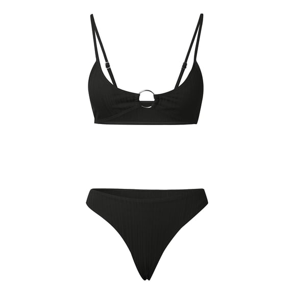 Afdoent Women's Bikini Sets Womens Swimwear Summer Two Piece Swimsuit Adjustable Strap Beach Bikini Vacation Outfits