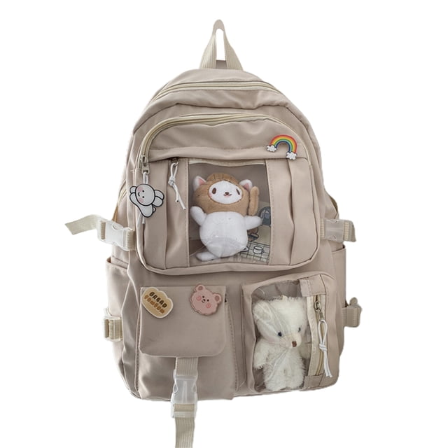 CAROOTU Large Capacity School Backpack for Students Korean Style Female School Backpack