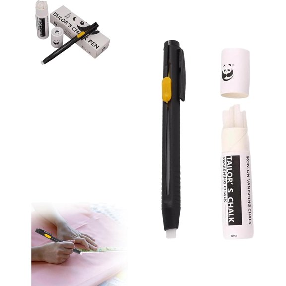 Heat Erasable Fabric Marker for Sewing, Embroidery, Quilting, Washable Erasable Replaceable Refill Marker Pen, Suitable for Cotton, Knitted Fabrics, DIY Sewing Tools