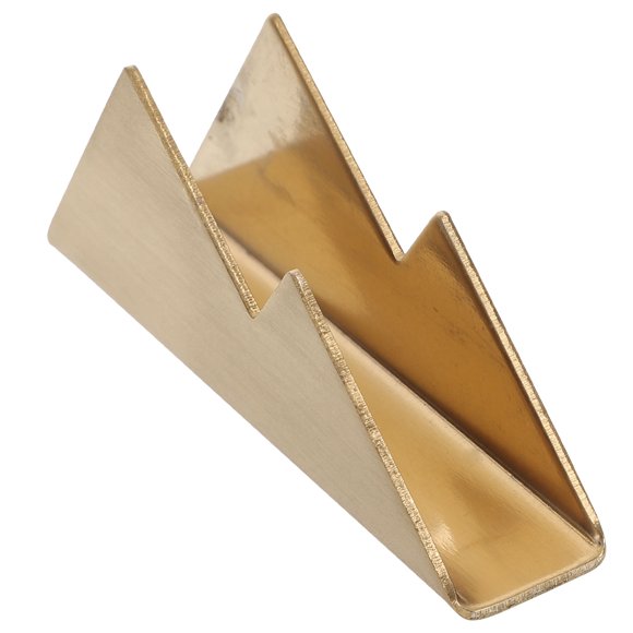ETHZZLE Golden Business Card Holder Desktop Stand for Office Organization and Display
