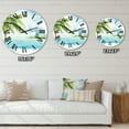 thumbnail image 4 of Designart 1 in Quartz Coastal Wall Clock, 4 of 5