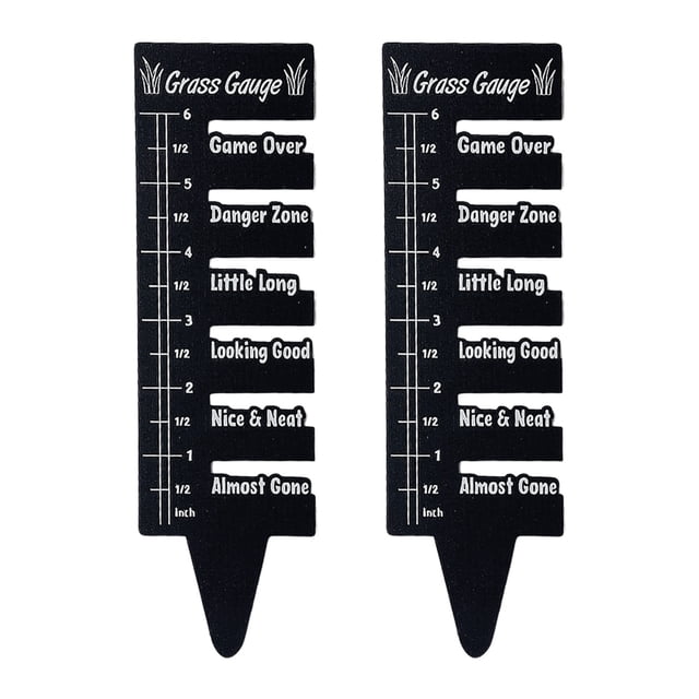 Hyasfey Grass Measuring Ruler Coated Metal Grass Gauge Garden Maintenance Tool Lawn Grass Ruler for Lawns Patios Yards Pruning