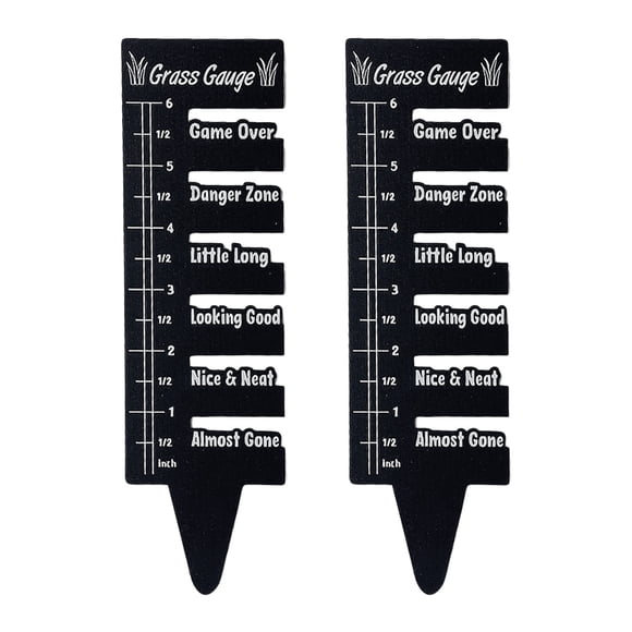 Hyasfey Grass Measuring Ruler Coated Metal Grass Gauge Garden Maintenance Tool Lawn Grass Ruler for Lawns Patios Yards Pruning