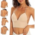 thumbnail image 1 of Low Back Bras For Women - Seamless Wire Free Bralette Backless Bras, 1 of 5