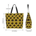 thumbnail image 5 of Bingfone Canvas Tote Bag for Women with Inner Pocket Aesthetic Cute Shopping Tote Bags Reusable Grocery Bags- Sunflowers 3, 5 of 8