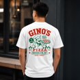 thumbnail image 3 of Smartprints Gino's Pizza Brooklyn Men's T-Shirt White, Cotton, S, 3 of 4