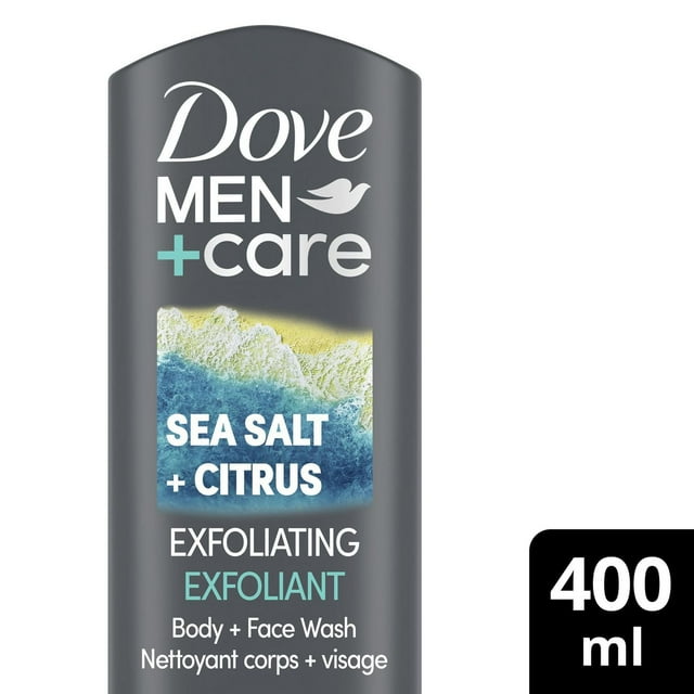 Dove Men+Care Exfoliating Sea Salt + Citrus Body + Face Wash
