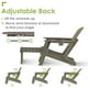 Furryfection Folding Adirondack Chair with Adjustable Back & Ottoman