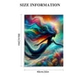 thumbnail image 2 of Shangniulu Mermaid Wall Ocean Coastal Wall Art The Underwater World Canvas Mermaid Pictures Coral Wall Decor Canvas Prints Painting Framed Artwork for Living Room Bedroom Bathroom Kitchen, 2 of 5