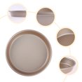 thumbnail image 3 of 2 Pack Baking Sheet Pan, Cookie Sheets for Oven Cooking, Thick Warp-Resistant Nonstick Round Cake Pan, for Baking, Roasting Rose Gold 8.4*8.4*1.2in, 3 of 6