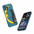 thumbnail image 5 of Cat and Moon hippie Case for iPhone 12,Aesthetic Art Design Full Cover Protective Case, 5 of 5