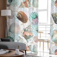 thumbnail image 4 of Summer Ocean Shells Tulle Curtains for Living Room Bedroom Modern Chiffon Sheer Voile Kitchen Window Curtain, 4 of 7