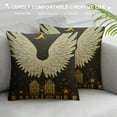 thumbnail image 3 of Nawypu Throw Pillow Covers Gold Gray Guardian Christmas Angel Wings White Holidays Celebrate Feather Greeting Handwriting Heaven Cushion Case Square Pillowcase for Home Decor, 3 of 5