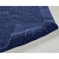 thumbnail image 4 of Better Trends 20"x 60" Premium Bathroom Runner Rug 100% Cotton Soft Reversible Tufted Bath Mat Water Absorbent Ideal for Easy Care in Bathroom and Shower Areas, (Navy)- Edge Collection, 4 of 4