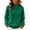Green, variant on XRoczxe Women's Mock Neck Pullover Sweater, Soft Knit Long Sleeve Top, Casual Loose Fit Solid Color Jumper for Fall Winter Daily Wear Office