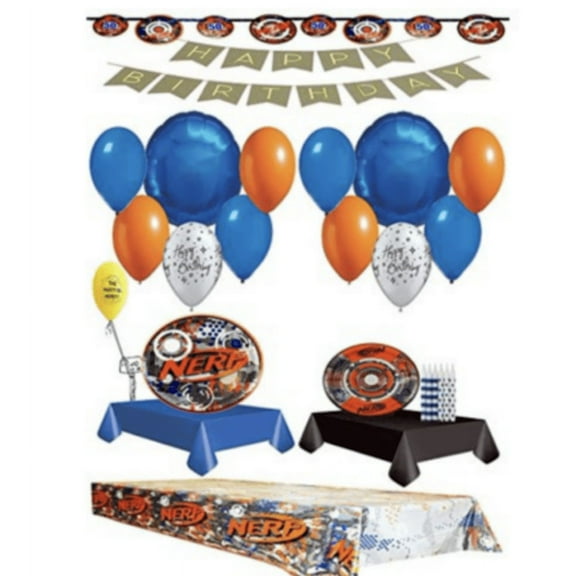 Nerf Ultimate Party Pack for 16 Guests with Balloons
