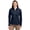 Navy Blue, variant on LCC00008 Adapt Eco Knit Hybrid Recycled Womens Full Zip Jacket-Navy Blue-L
