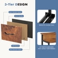 thumbnail image 6 of edx 9-Drawer Fabric Dresser TV Stand, Multifunctional Storage Cabinet with Power Outlets & LED Light, Rust, 6 of 9