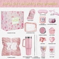 thumbnail image 3 of 15Pcs Birthday Gifts for Women, Relaxing Spa Basket with Luxury Flannel Blanket and 40 oz Tumbler - Care Package for Her, Mom, Wife, Friends - Valentine's, Mother's Day, 3 of 9