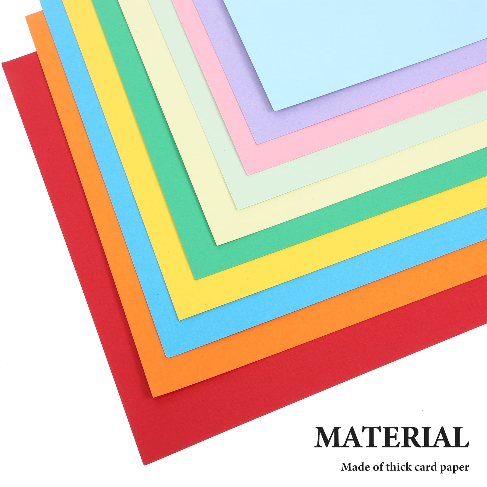 WORGEOUS  50 Sheets Glitter Card Paper Multi-color Black Stock Office