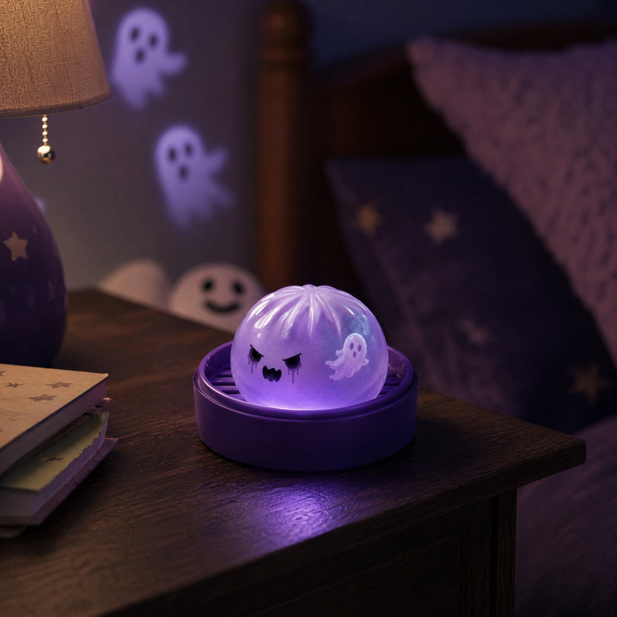 Halloween Ghost Dumpling Squishy, Dumplings Squishies Stress Balls Fidget Sensory Toys, Mystery Dumplings Squishy Soft Squeeze Decompression Dough for Adults(Random One)