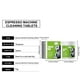 thumbnail image 4 of Tabletas de limpieza para cafeteras | Potente Quitamanchas y Descalcificador | Disolución rápida, aroma a limón | Elimina grasa, olor, escala | Seguro, sin residuos | 30 Cuenta | Universal para, 4 of 8