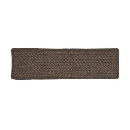 Colonial Mills HD35A008X028SX Natural Wool Houndstooth - Cocoa Stair Tread -single Rug