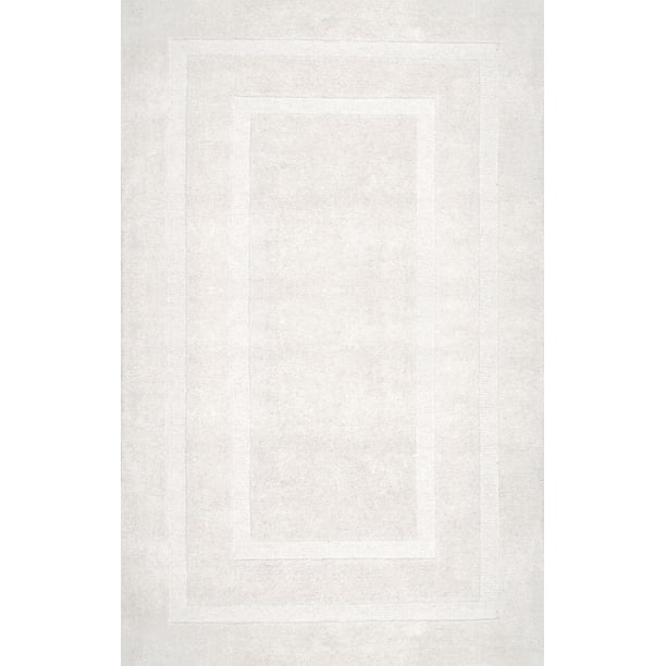 Nuloom Wool 5' X 8' Rectangle Area Rugs In Ivory Finish 200MTVS177A508