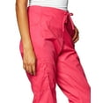 thumbnail image 2 of Dickies Women's Signature Mid Rise Drawstring Scrubs Cargo Pant, Hot Pink, Small, 2 of 3