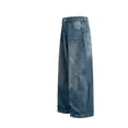 thumbnail image 4 of Pantalones vaqueros holgados for mujer y hombre, vaqueros de pierna de barril de cintura alta, pantalones vaqueros holgados informales, ropa de calle, 4 of 5