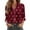 Deep Red, variant on Button Down Shirts for Women Long Sleeve Collared V Neck Shirt Casual Lightweight Fashion Tunic Tops Work Soft Womens Tops, Khaki M