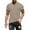 Khaki, variant on Male Solid Color Short Sleeve V Neck T Shirt Fashion Trend Bottoming Shirt Workout Shirts for Men Big T Shirts for Men Cow Print Shirt Rub Some Dirt on It Shirt Spandex T Shirt Men