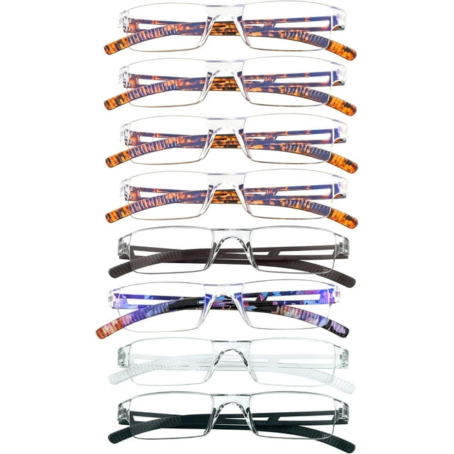 5 Pairs Blue Light Blocking Glasses, Computer Reading Glasses for Women/Men
