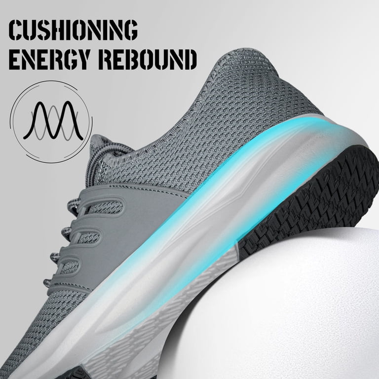 AMANSSE Mens Walking Shoes Non Slip Running Shoes Slip on  display picture 3