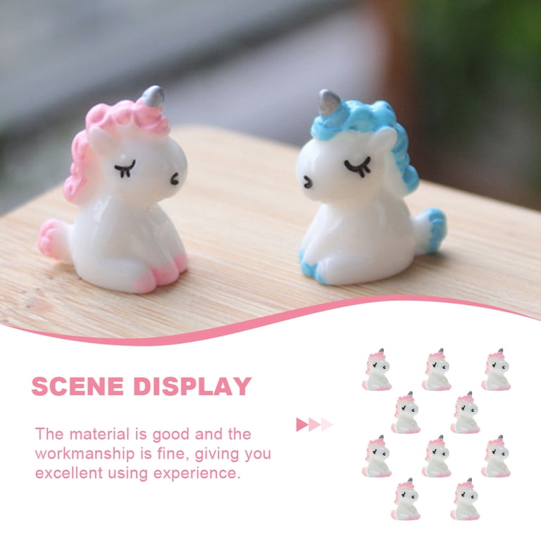 60 Figurines Licorne Luminescentes - Résine - Brillent Dans Le Noir - Pour Décoration, Jardin, Maison De Poupée