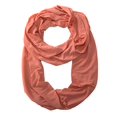 thumbnail image 1 of Peach Couture All Seasons Jersey Woven Cotton Infinity Loop Scarf, 1 of 1