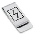thumbnail image 1 of Stainless Steel Elder Futhark Sowulo Rune Classic Slim Money Clip Credit Card Holder, 1 of 2