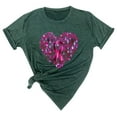 thumbnail image 1 of Ladies' Fashionable Casual Pullover Printed Round Neck Short Sleeved Top Hottest Deals, 1 of 4