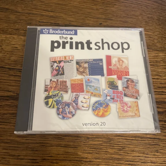 The Printshop Version 20 By Broderbund Windows 2 Cd Free Shipping Brand New