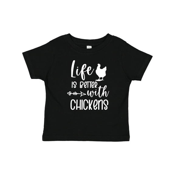 Inktastic Life is Better with Chickens Boys or Girls Baby T-Shirt